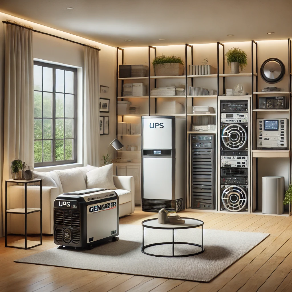 Homepage image with different types of alternative home power solutions